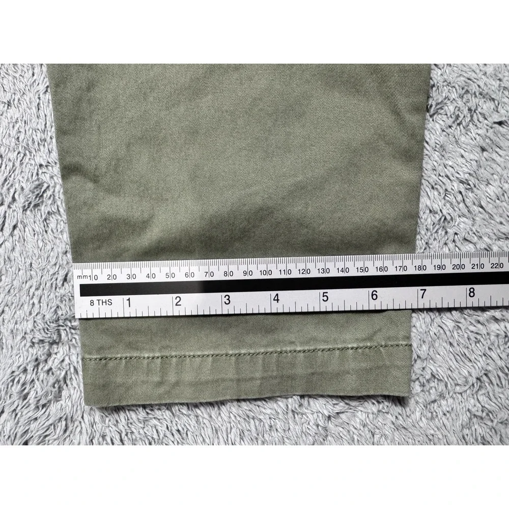 Polo Ralph Lauren Cargo Pants 35x30 Green Twill Slim Fit Trouser Stretch *READ
